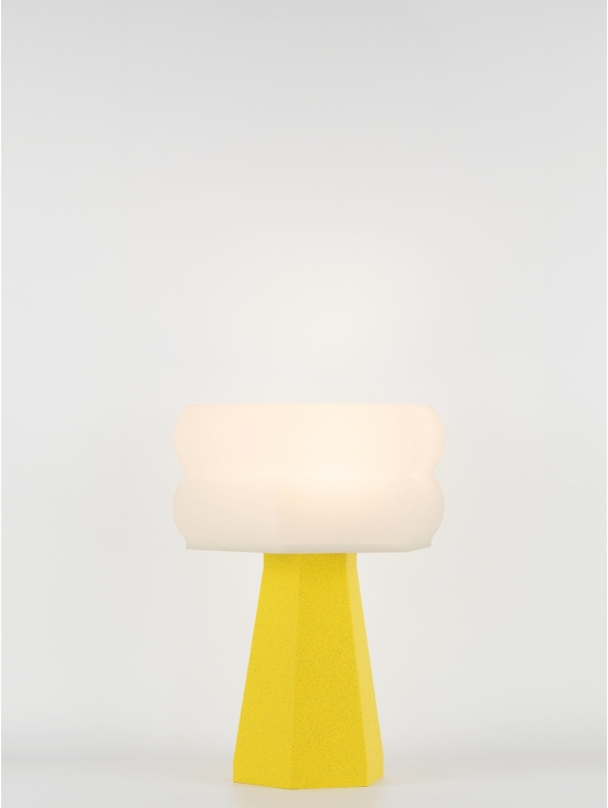 Aline – Lampe à poser granit jaune, small