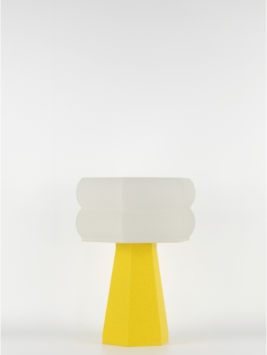Aline – Lampe à poser granit jaune, small