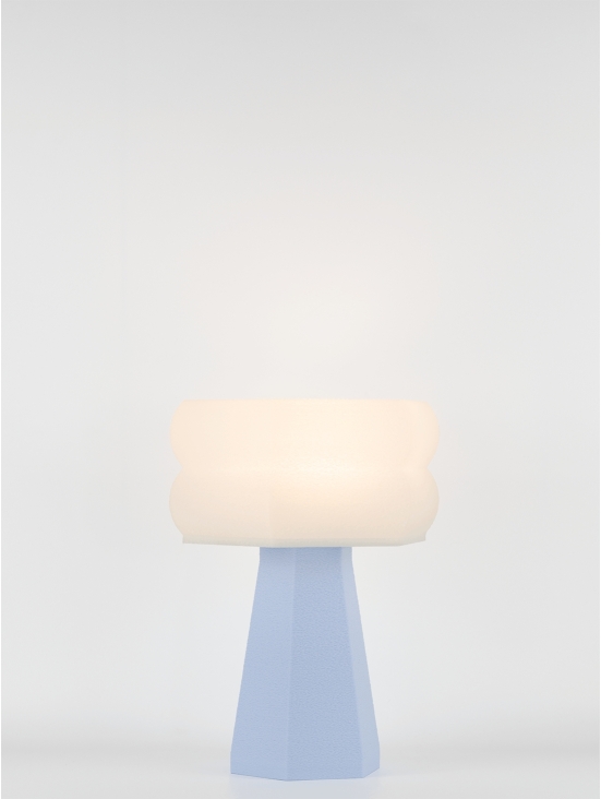 Aline – Lampe à poser pastel bleu, small