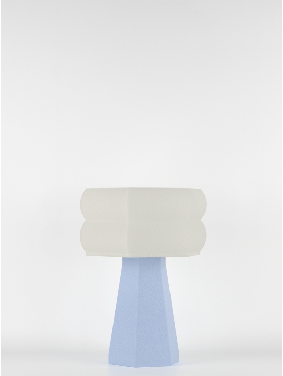 Aline – Lampe à poser pastel bleu, small