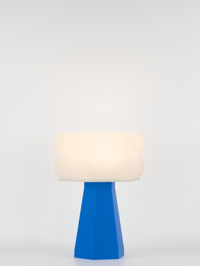 Aline – Lampe à poser pop bleu, small