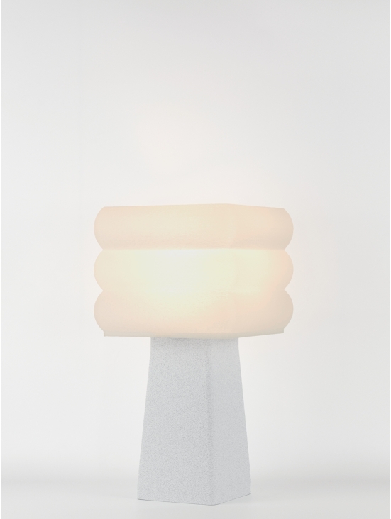 Isabelle – Lampe à poser granit grise, médium