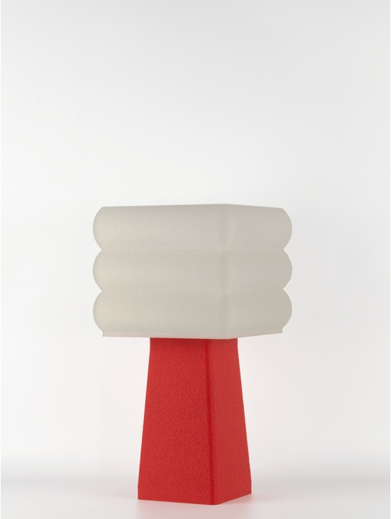 Isabelle – Lampe à poser granit rouge, médium