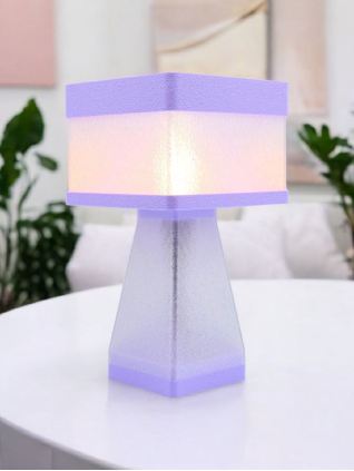 Juliane – Lampe à poser design finition Pastel Violet – Disponible en plusieurs couleurs