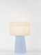 Isabelle – Lampe à poser pastel bleu, médium