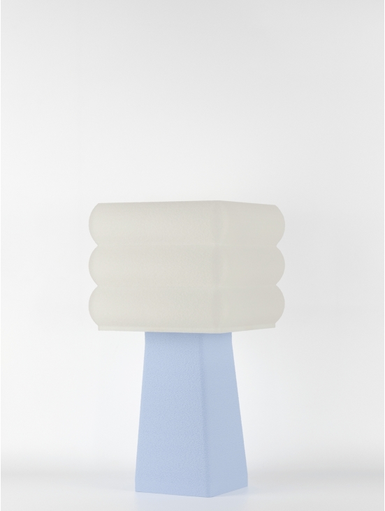 Isabelle – Lampe à poser pastel bleu, médium