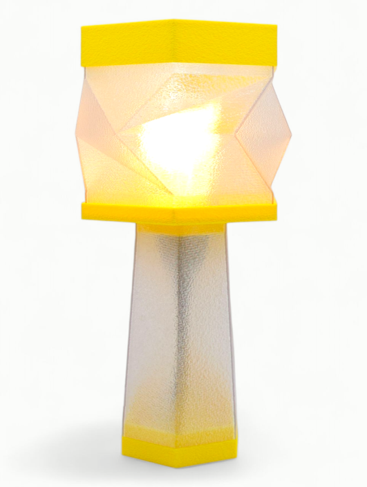 Élise – Lampe à poser design, Couleurs POP, Équilibre – Luminaire haut de gamme en impression 3D