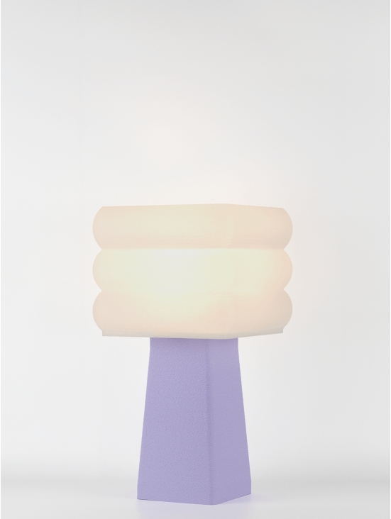 Isabelle – Lampe à poser pastel lilas, médium
