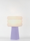 Isabelle – Lampe à poser pastel lilas, médium