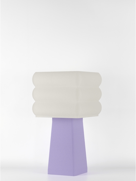 Isabelle – Lampe à poser pastel lilas, médium
