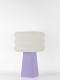 Isabelle – Lampe à poser pastel lilas, médium