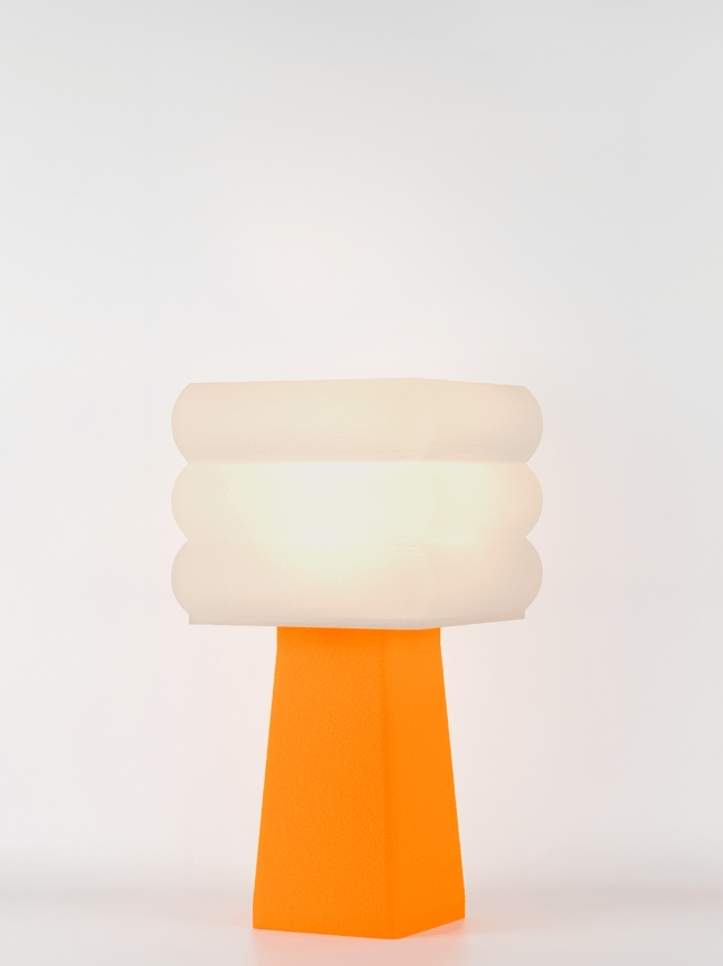 Isabelle – Lampe à poser pop orange, médium