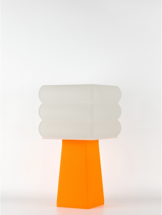 Isabelle – Lampe à poser pop orange, médium