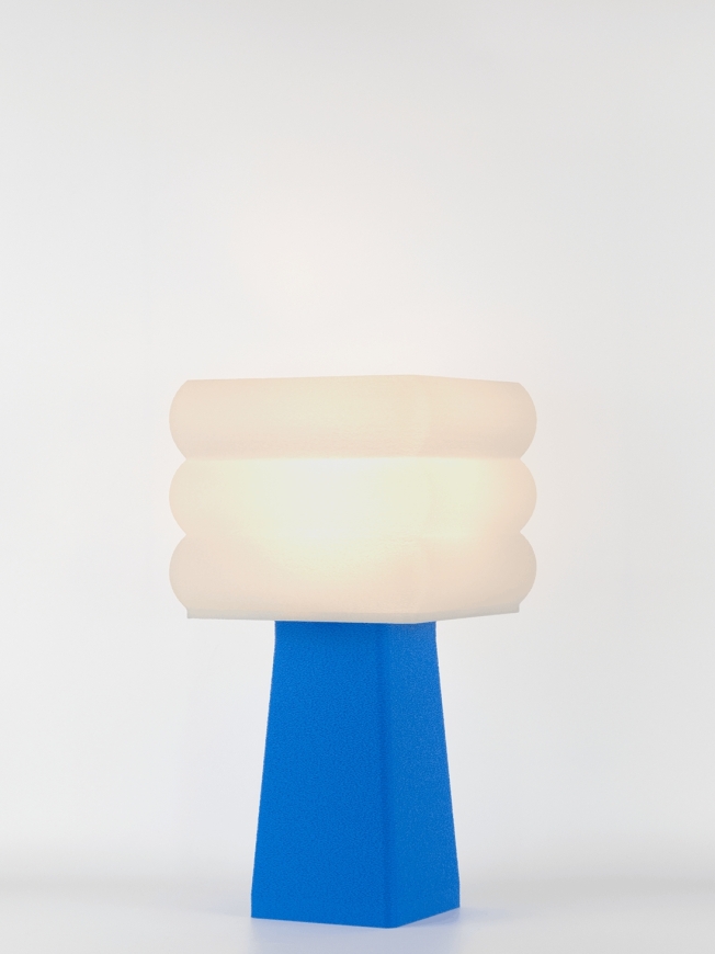 Isabelle – Lampe à poser pop bleu, médium