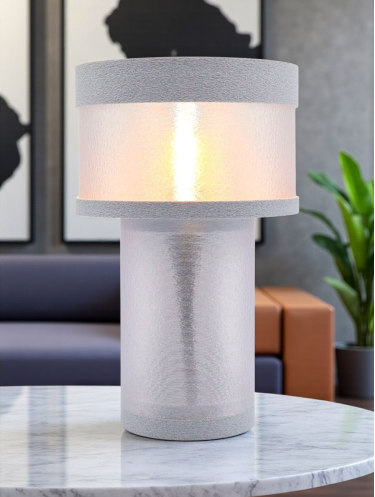 Clarisse – Lampe à poser design finition Granit – Disponible en plusieurs couleurs