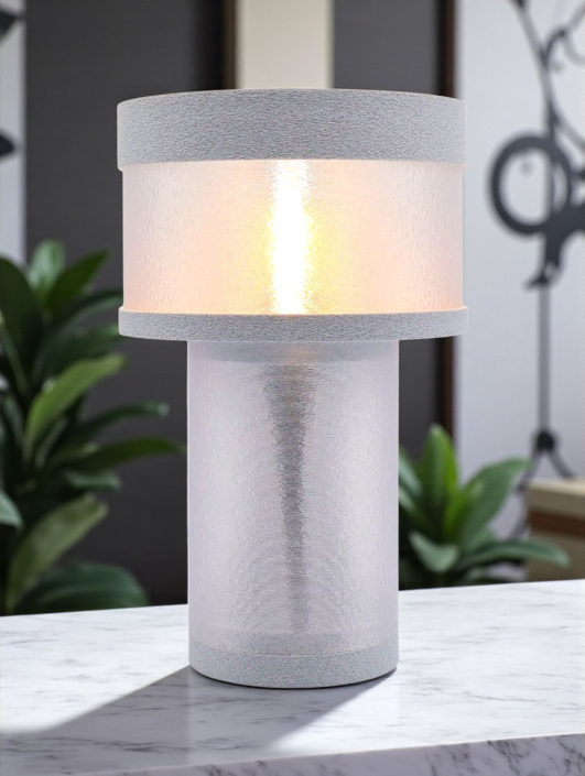 Clarisse – Lampe à poser design finition Granit – Disponible en plusieurs couleurs