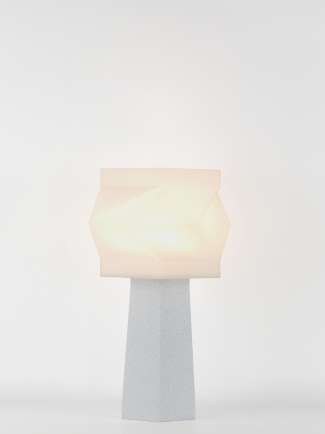 Elise – Lampe à poser granit grise, médium