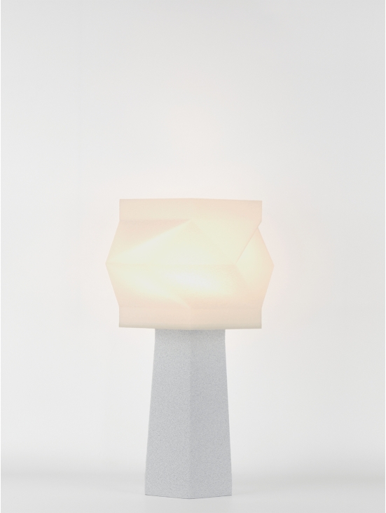 Elise – Lampe à poser granit grise, médium