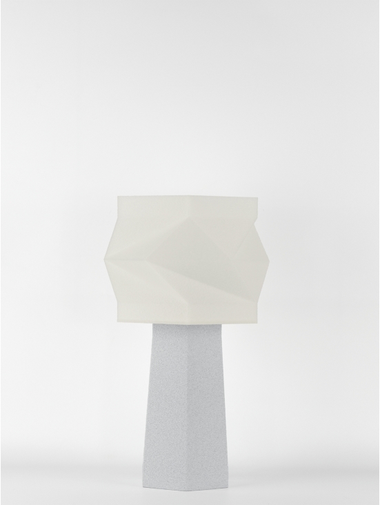 Elise – Lampe à poser granit grise, médium