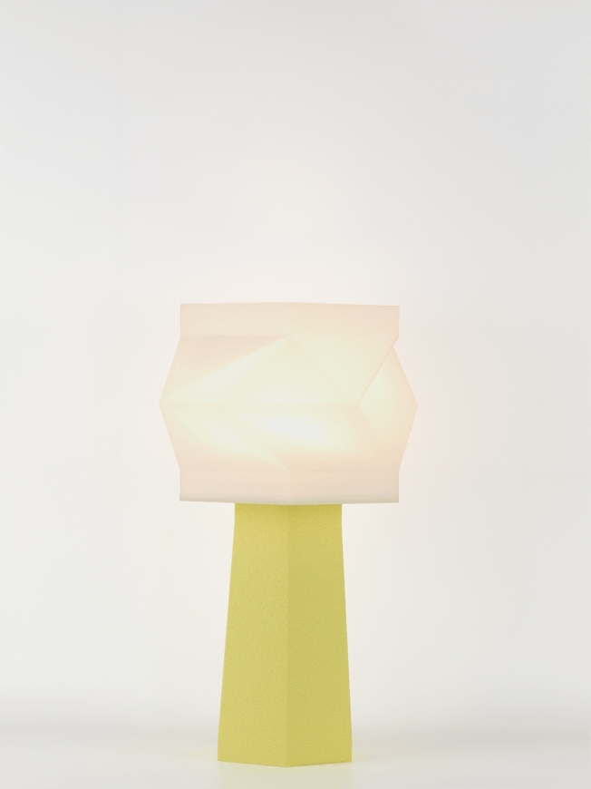 Elise – Lampe à poser pastel jaune, médium