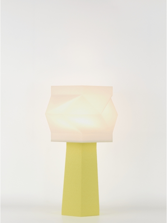 Elise – Lampe à poser pastel jaune, médium