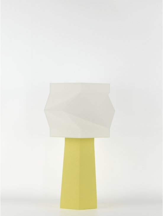 Elise – Lampe à poser pastel jaune, médium