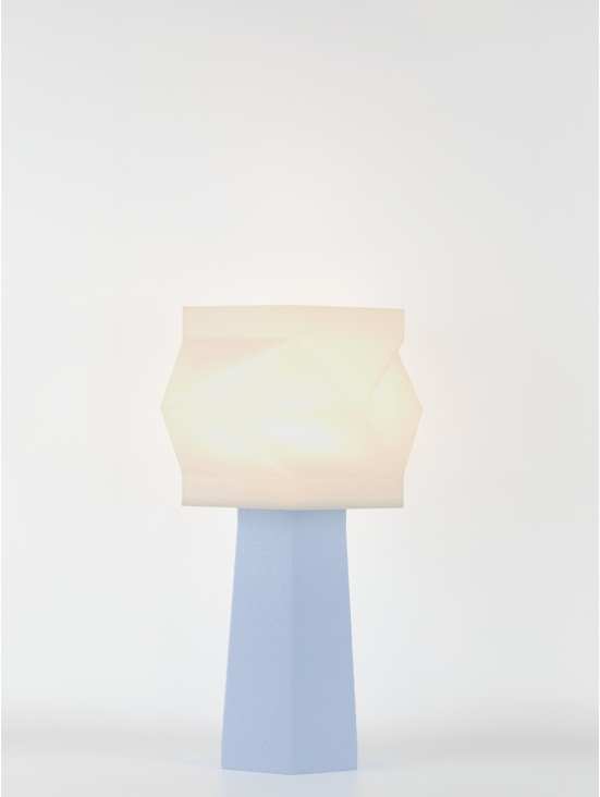 Elise – Lampe à poser pastel bleu, médium