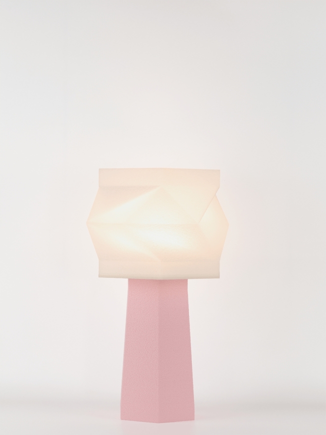 Elise – Lampe à poser pastel rose, médium