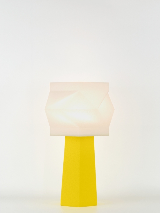 Elise – Lampe à poser pop jaune , médium