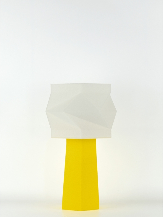 Elise – Lampe à poser pop jaune , médium