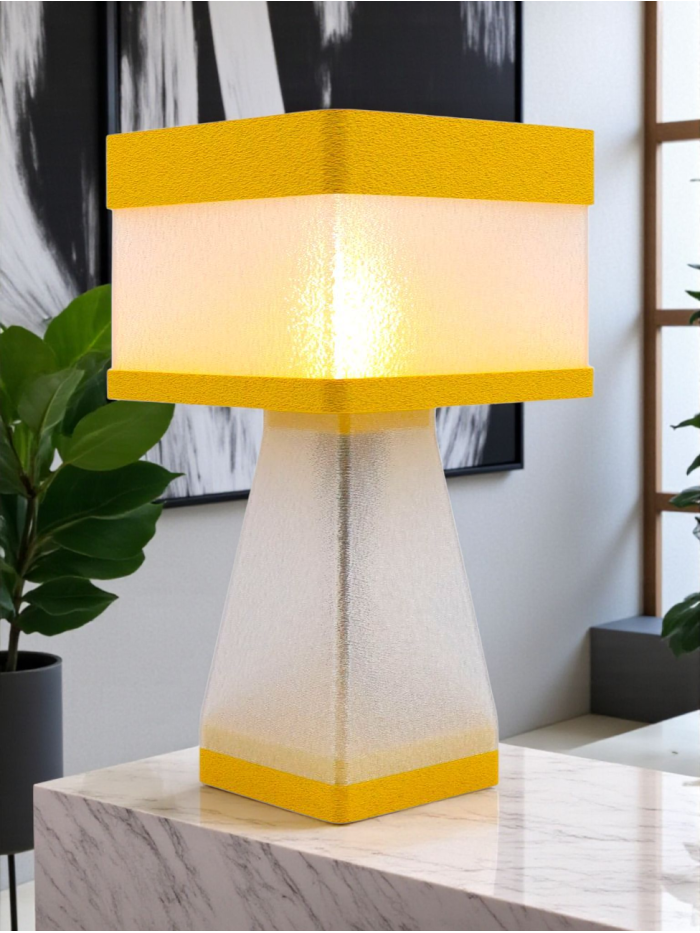 Juliane – Lampe à poser design finition Granit – Disponible en plusieurs couleurs