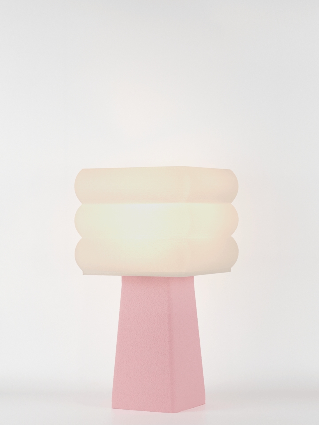 Isabelle – Lampe à poser pastel rose, médium