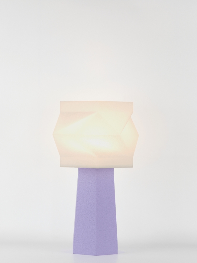 Elise – Lampe à poser pastel lilas, médium
