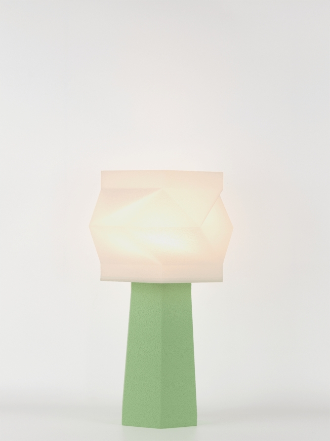 Elise – Lampe à poser pastel verte, médium