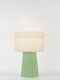 Isabelle – Lampe à poser pastel verte, médium