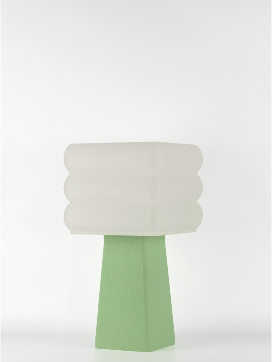 Isabelle – Lampe à poser pastel verte, médium