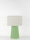 Isabelle – Lampe à poser pastel verte, médium