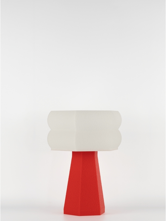 Aline – Lampe à poser pop rouge, small