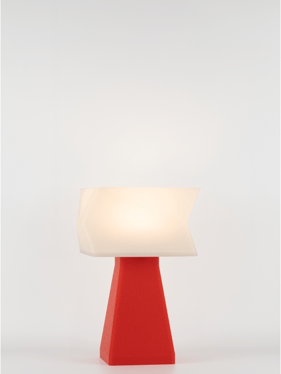Juliane – Lampe à poser pop rouge, small