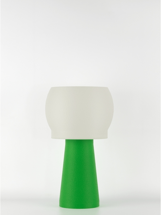 Lampe à poser Clemence Équilibre – Douceur crème coquilles Saint-Jacques & pied Pop coloré