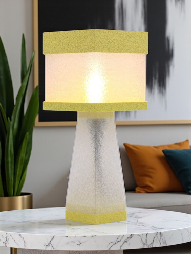 Aline – Lampe à poser design finition Granit – Disponible en plusieurs couleurs
