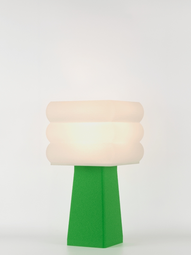 Isabelle – Lampe à poser pop verte, médium