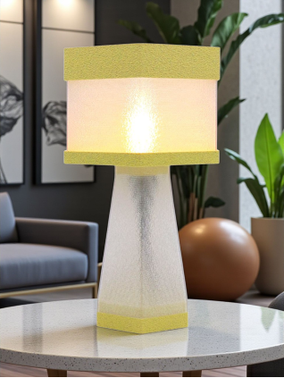Aline – Lampe à poser design finition Granit – Disponible en plusieurs couleurs