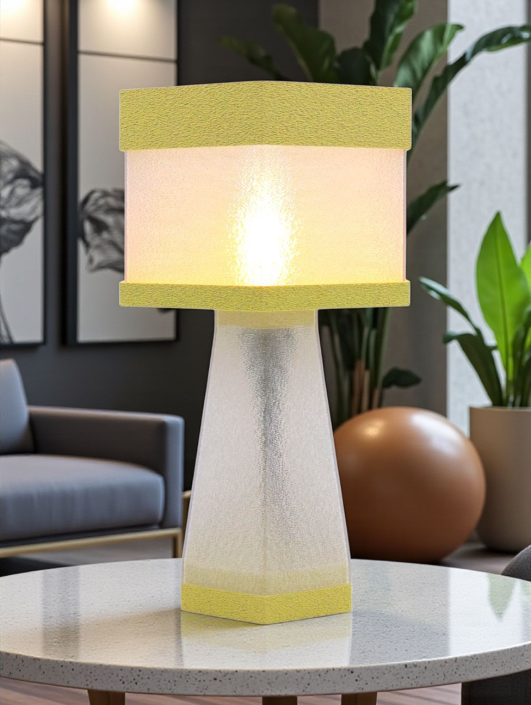 Aline – Lampe à poser design finition Granit – Disponible en plusieurs couleurs