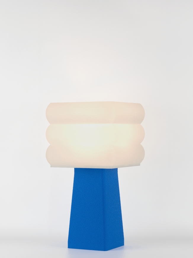Isabelle – Lampe à poser pop bleu, médium