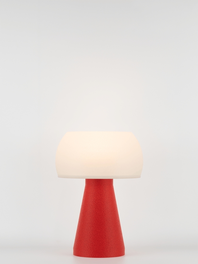 Annie – Lampe à poser granit rouge, small