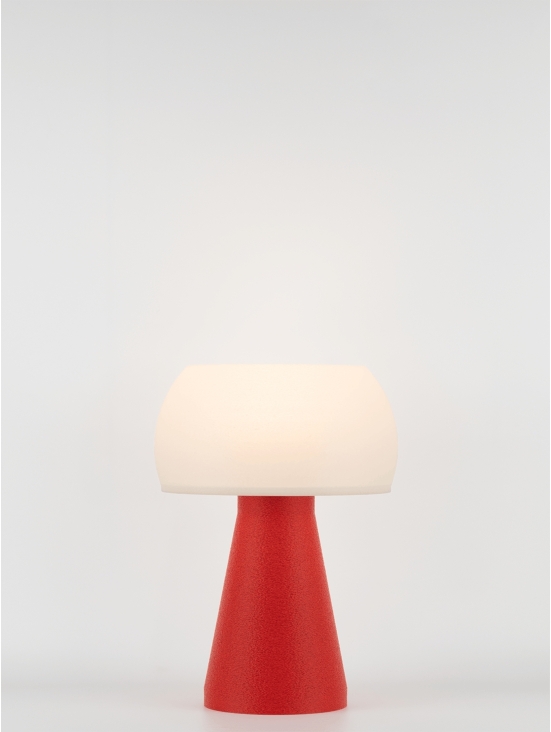 Annie – Lampe à poser granit rouge, small