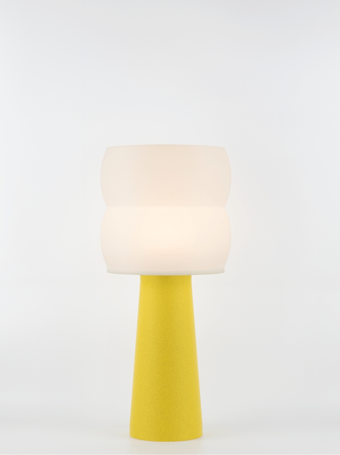 Stella – Lampe à poser granit jaune, large