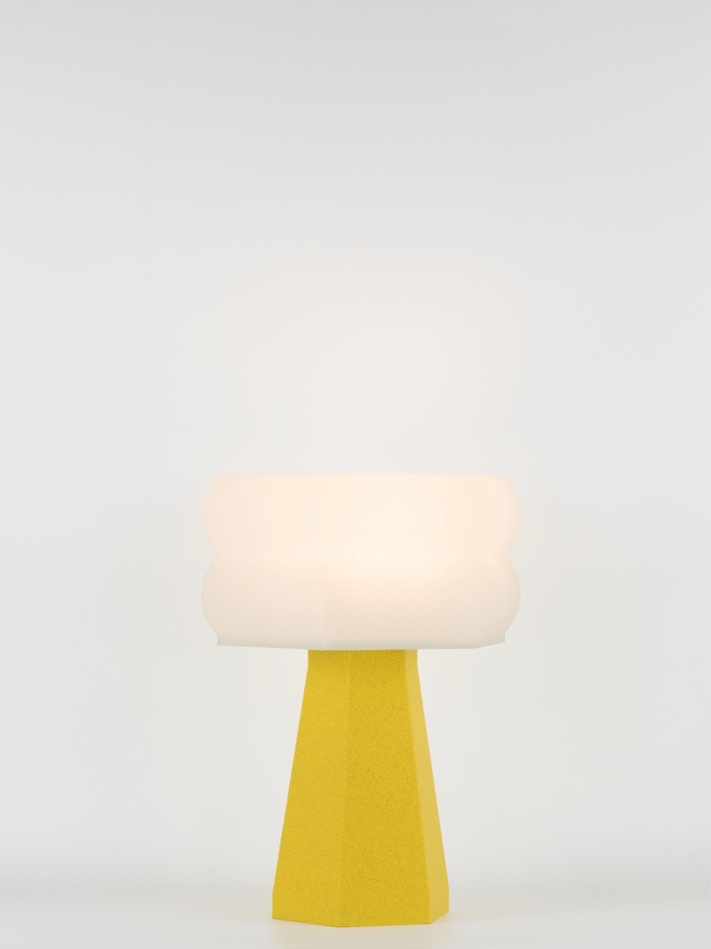 Aline – Lampe à poser granit jaune, small