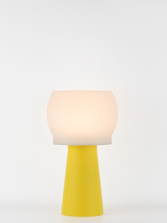Clemence – Lampe à poser granit jaune, médium